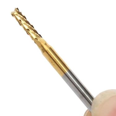 Imagem de Fresa Raiada Dupla 2,0 Mm C/ Banho Tin Router Cnc Pcb Mdf - PDG VARIED