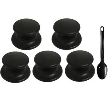 Imagem de Pomel Puxador Pegador Para Tampa De Panela Kit 5 Peças. - Heraa