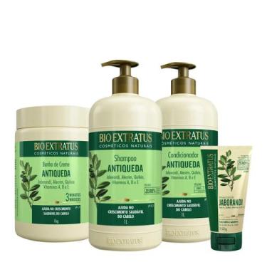 Imagem de Kit Bio Extratus Jaborandi Antiqueda Shampoo Litro Condicionador Másca