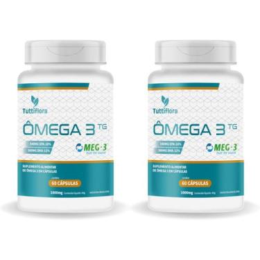 Imagem de 2x Ômega 3 MEG-3 (18% EPA 12% DHA) 60 Cápsulas de 1000mg - TuttiFlora,