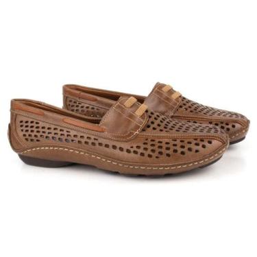 Imagem de Mocassim Ortopédico Feminino Couro Macio Conforto Leve - Franca Brasil