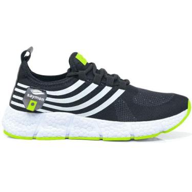 Imagem de Tênis Masculino Fast Academia New Saymon Yy Original, Preto, 42