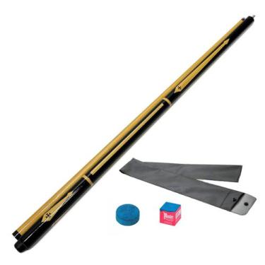 Imagem de Taco de Sinuca Desmontável Cruz de Malta Preto Vazado - Tacos Brasil