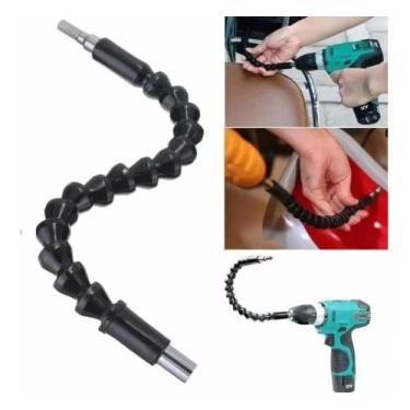 Imagem de Cabo Extensor Prolongador Flexível Parafusadeira 29,5cm Bits 1/4  - CT