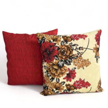 Imagem de Kit 2 Almofadas Cheias Decorativa Sala Quarto Sofá 48x48cm - JZ Enxova