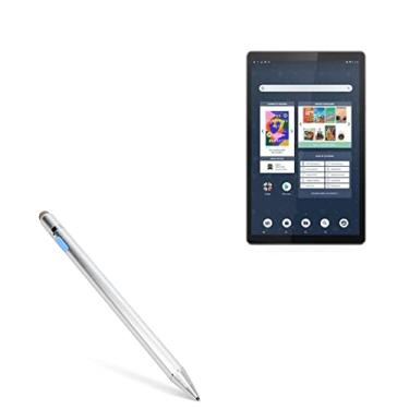 Imagem de Caneta Stylus para tablet Barnes & Noble Nook 10 polegadas HD projetada com Lenovo (caneta Stylus da BoxWave) - AccuPoint Active Stylus, Stylus eletrônica com ponta ultrafina - prata metálica