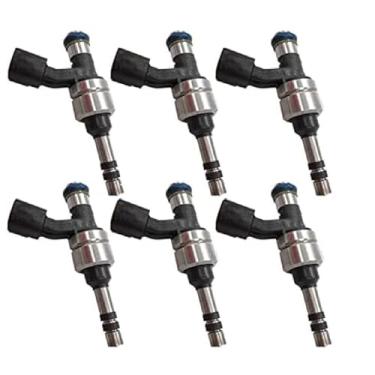 Imagem de 6 peças FJ1157 12634126 injetores de combustível 6 furos para Buic-k Enclave/Lacrosse; Cadilla-c ATS, CTS, SRX, XTS; GMC Canyon, Terrain; Chevrole-t