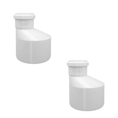 Imagem de Luva de Redução Excêntrica Esgoto SN 75x50mm 6und - FORTLEV