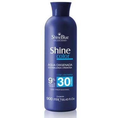 Imagem de Água Oxigenada 30 Volumes 900ml Shine Blue para Cabelos