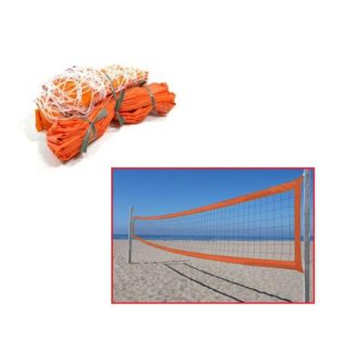 Imagem de Rede de Vôlei de Praia 04 Lonas Bagum Fio 2.0mm Seda Malha 12Cm Pangué