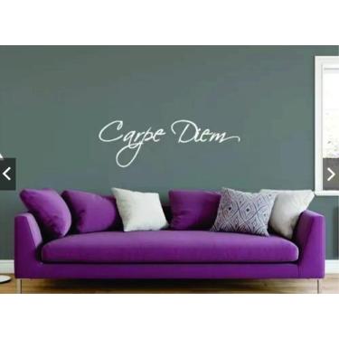Imagem de Adesivo Decorativo De Parede Sala Quarto Frase Carpe Diem - K1 Store, 