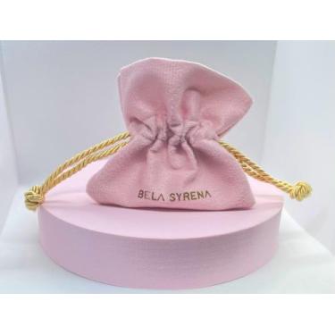 Imagem de Saquinho para Presentear em Veludo Pequeno com Fio Trançado Bela Syren
