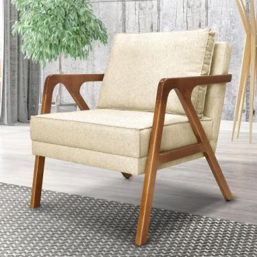 Imagem de Poltrona Estofada Decorativa Sala Quarto Escritório Leitura Ametista -