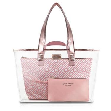 Imagem de Bolsa Feminina Grande P/ Praia Academia Viagem 3 Peças - Jacki Design,
