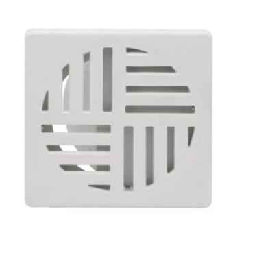 Imagem de Tampa Ralo Grelha ABS Quadrado Linha 10x10 (9,4x9,4) Branco - Montelar