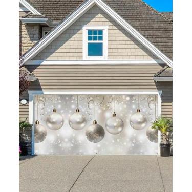 Imagem de Capa de banner de porta de garagem Cantando no Natal 2,1 x 4,9 m - Sin