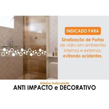 Imagem de Faixa Anti Trombada Porta Vidro Blindex Quadra 2 metros - imprimax, BR