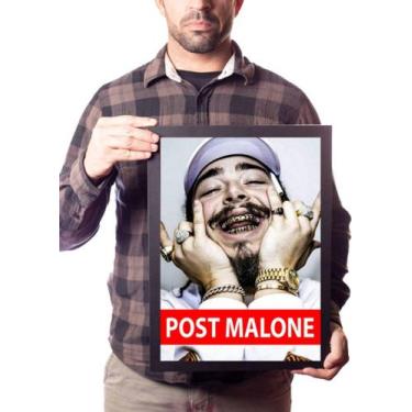 Imagem de Poster Moldurado Post Malone Quadro Congratulations - Fanarte