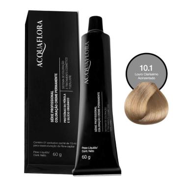 Imagem de Coloração Acquaflora 10.1 Louro Claríssimo Acinzentado 60g