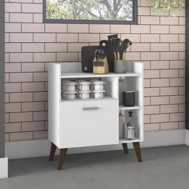 Imagem de Aparador com 1 Porta Basculante - Branco - Movelbento, Branco