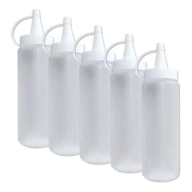 Imagem de Kit 5 Bisnagas 250ml Molho Mostarda Ketchup Maionese - Plasvale
