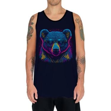 Imagem de Camiseta Regata Estampada T-shirt Face Urso Neon Moda 3 - Enjoy Shop, 