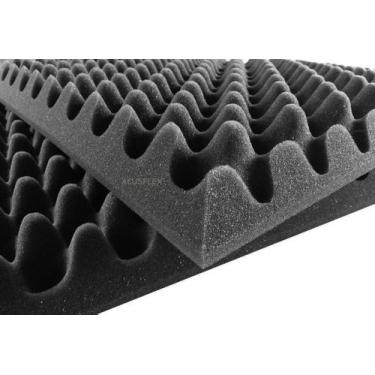 Imagem de Espuma Acústica Antichamas 4 Placas de 50 X 50 X 5 cm - Acusflex