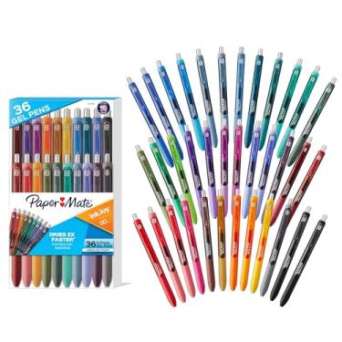 Imagem de Paper Mate Canetas InkJoy, canetas de gel, ponta média (0,7 mm), sortidas, 36 unidades