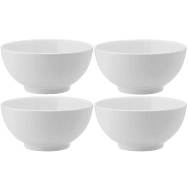 Imagem de Kit 4 Bowls de Melamina Branca 10,3x5,2cm Serata 200ml Haus Concept Cumbuca para Caldos
