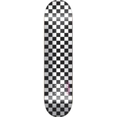 Imagem de Speed Demons Mini skate quadriculado (17 cm, branco)