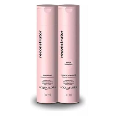 Imagem de Kit Acquaflora Shampoo e Condicionador, 300ml (Reconstrutor)
