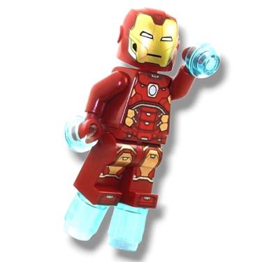 Imagem de LEGO Superheroes: Iron Man Silver Hexagon on Chest and Power Blasts for Hands and Feet