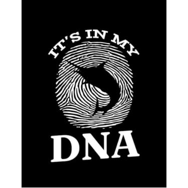Imagem de Notebook: Marlin Marlin Fish It`s In My DNA Fingerprint Marlin Fish: Journal Notebook Gift For Someone Who Loves Writing| 100 Pages 8.5x11