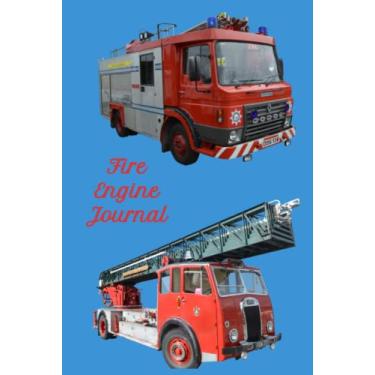 Imagem de Fire Engine Journal: Vintage classic British Fire Engines on the cover for notes, memories, important information, holiday/vacation planner or as Diary.