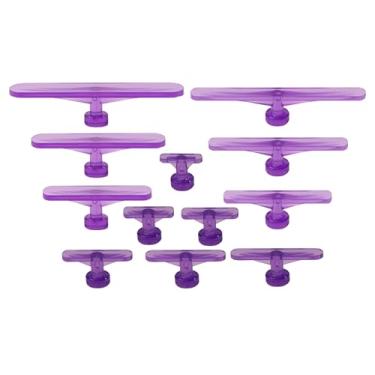 Imagem de Abas para extrator de amassados, 12 peças de abas de remoção de amassados de carroceria, ferramenta de reparo de amassados sem pintura, abas de cola com ventosa de gelo para reparo de amassados de