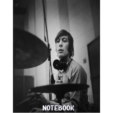 Imagem de Notebook : Charlie Watts The Rolling Stones RockBand Notebook Lined Page 6x9. Gift Book for Writing, Home or Work Thankgiving Notebook for Fans #22
