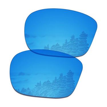 Imagem de SmartVLT Lentes de reposição masculinas HD azul para óculos de sol Oakley Sliver F OO9246