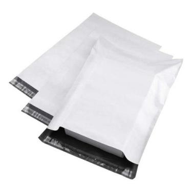 Imagem de 100 Saco Envelope De Segurança Branco Saco Ecommerce 15x25cm - Vidiga