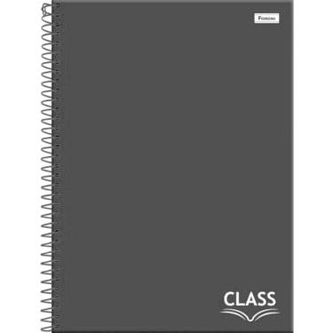 Imagem de Caderno Espiral Capa Dura Universitário 20 Matérias Class 320 Folhas Foroni Preto