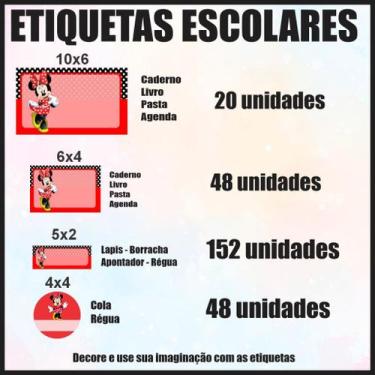 Imagem de Etiqueta Adesiva Escolar em Vinil Tema Personagem STITCH - Dekal Decor
