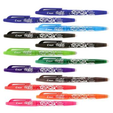 Imagem de Caneta Escreve Apaga Frixion 0.7 Esferográfica Pilot 12 unidades, Sort