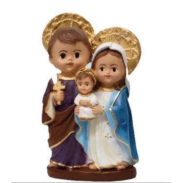 Imagem de Imagem da Sagrada Família 15cm em Gesso Linha Infantil