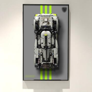 Imagem de WETCEAOM Display Wallboard for Lego Technic Peugeot 9X8 24H Le Mans Hybrid Hypercar 42156 Collectible Race Car, Size:19.7X 31.5in, Gift Ideas for Lego Car Wall Mount Lover, Display Wallboard Only!