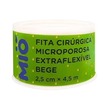 Imagem de Fita Cirúrgica Microporosa Mió Extra Flexível Bege 2,5cm X 4,5m 1 Unidade