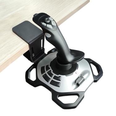 Imagem de HTLAKIKJ Desk Mount for Flight Sim Joystick-Compatible with Logitech G Extreme 3D PRO Joystick Adjustable Fit Different Thickness Desk Enduring C-Clamp Metal Holder