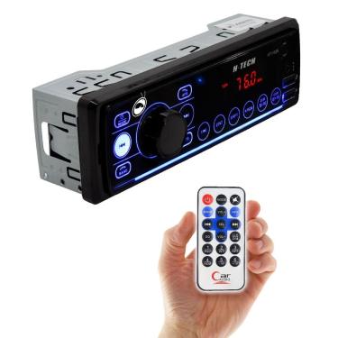 Imagem de Rádio Mp3 Automotivo H-Tech Ht-1025 Usb Aux Bt 4 Canais 25W