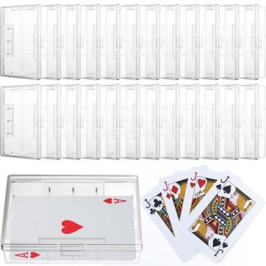 Imagem de Estojo para Cartas de Poker Skylety - Transparente para Cartas de 9,4 