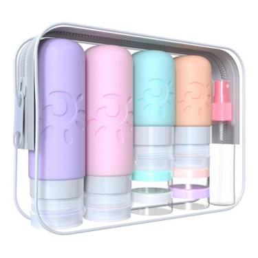 Imagem de Garrafas de Viagem Zafit (18 Unidades) - Silicone, Aprovada pela TSA c