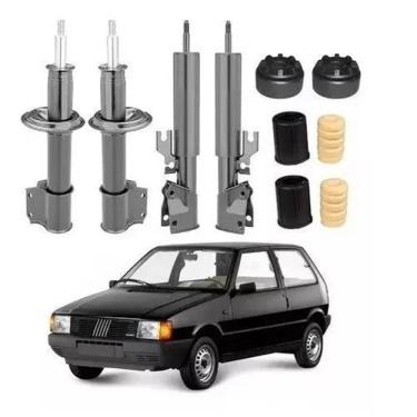Imagem de 4 Amortecedor+ Kit Suspensão Fiat Uno 94 95 96 97 98 99