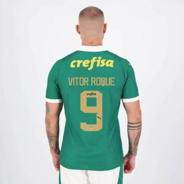 Imagem de Camisa Puma Palmeiras I 2024 Jogador 9 Vitor Roque, EG